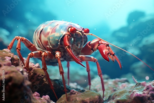 lobster in aquarium, Generative AI