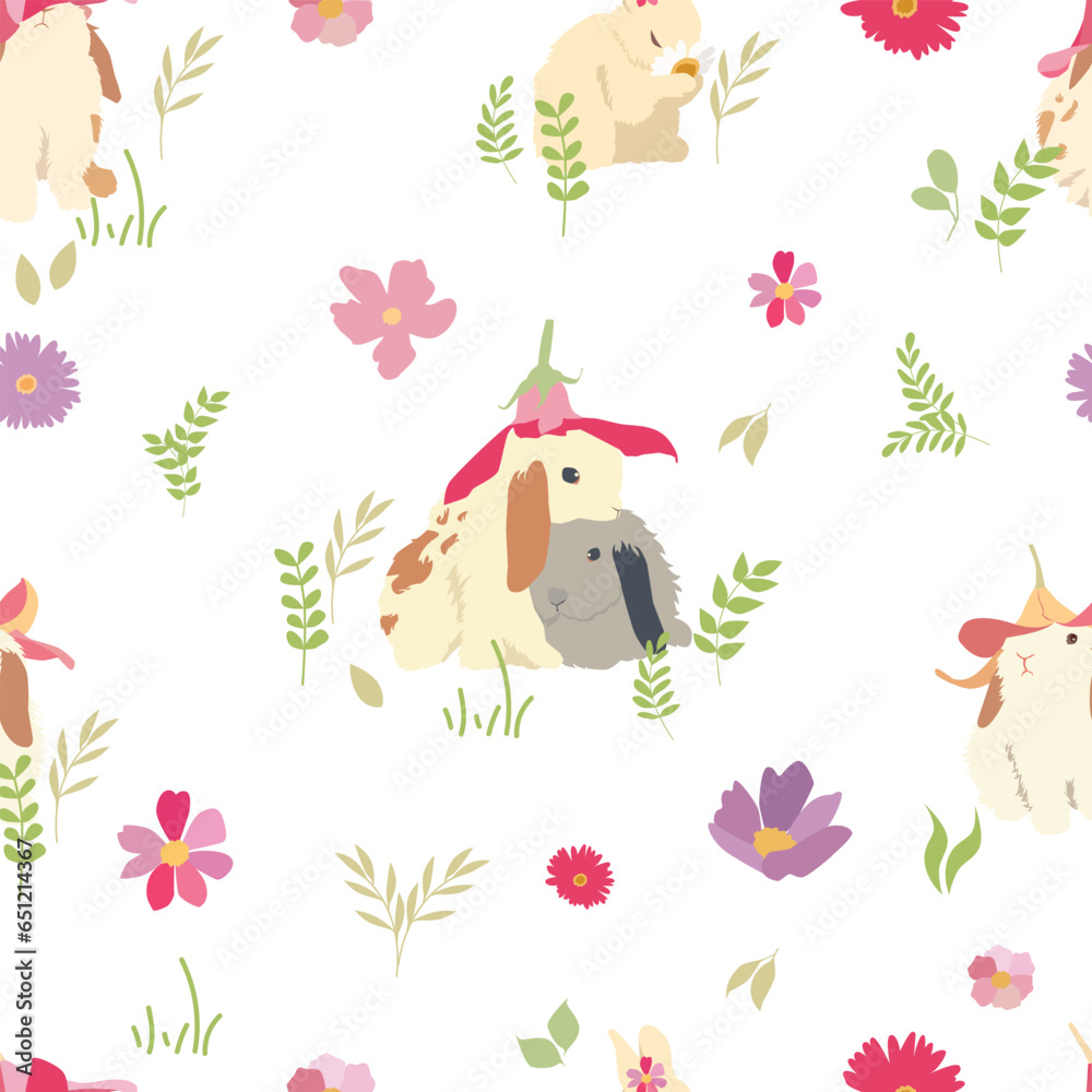 bunny seamless pattern bunny seamless pattern