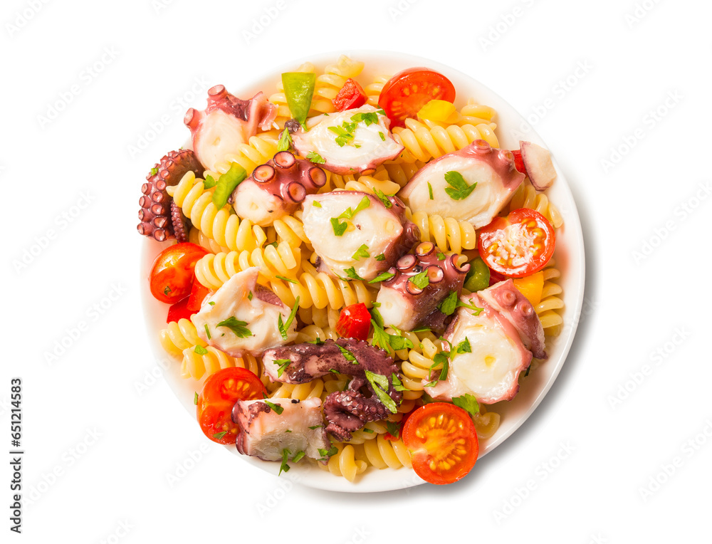 Ensalada de pasta con pulpo Ensalada de pasta con pulpo