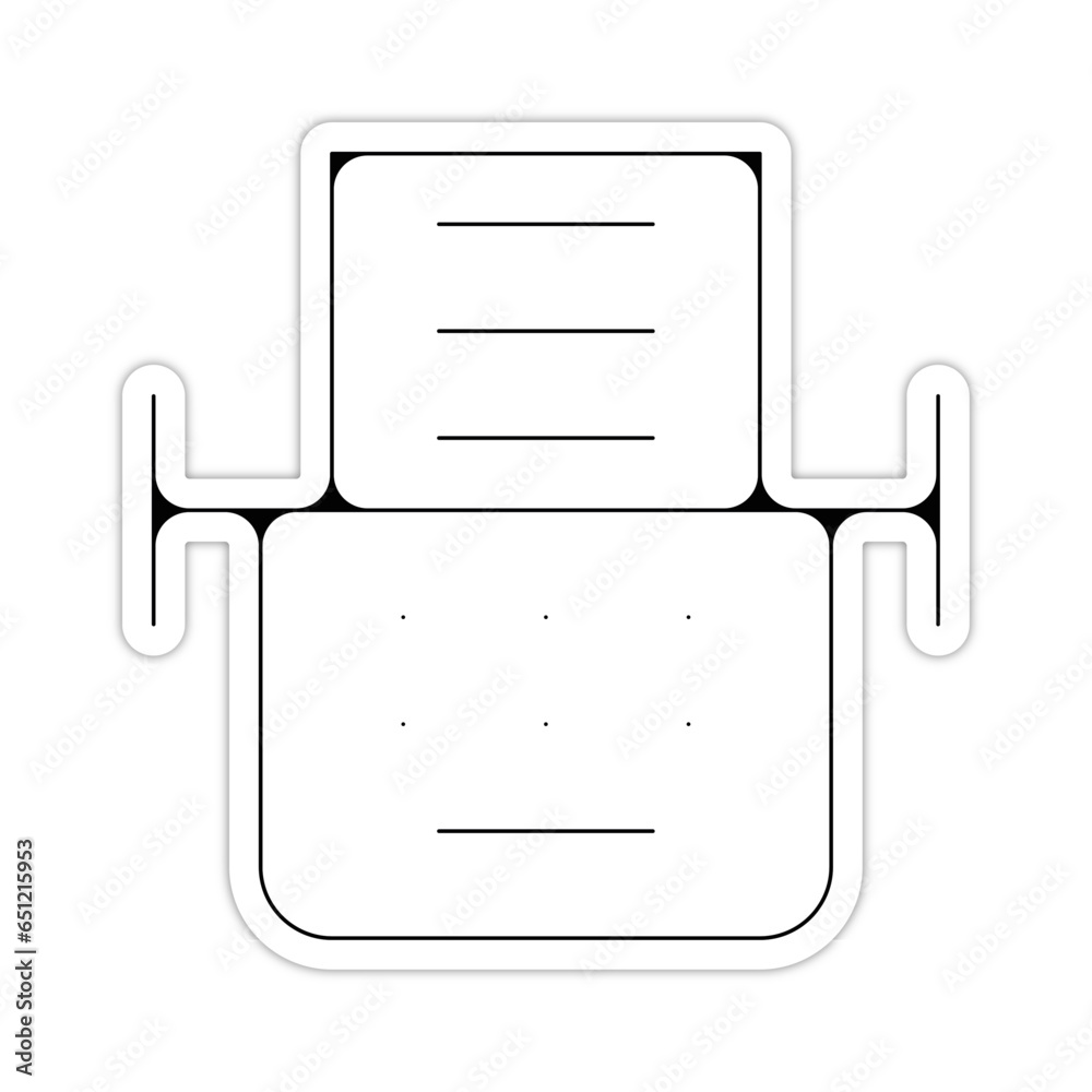 picto logo icones et symbole machine a ecrire fin relief