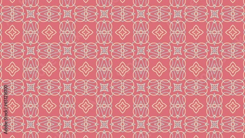 Red Geometric Animated Pattern