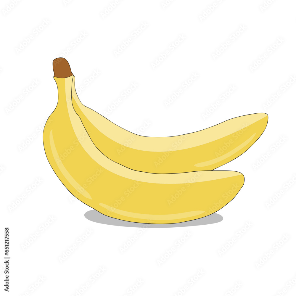 illustration of a banana cartoon