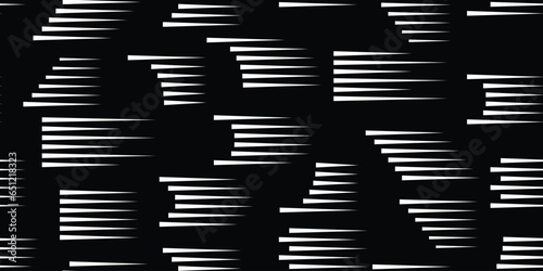 Seamless pattern with speed lines . Fabric pattern with striped Design elements .Repeating Black fast lines .Geometric shape. Dynamic geometrical Endless overlay texture.