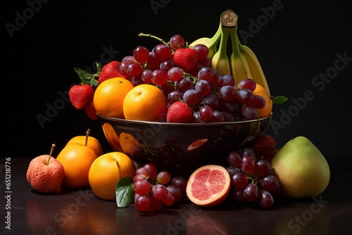 Vibrant Medley: Assorted Fruits in Bowl - AR 3:2
