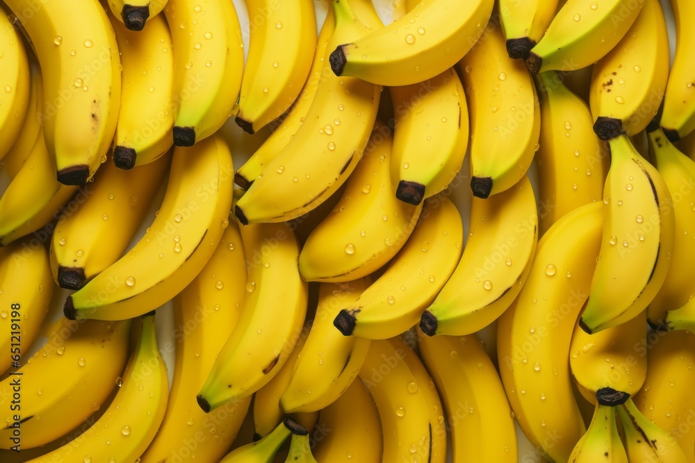 Banana Beauties: A Captivating Look at Spotted Fresh Fruit Backdrop