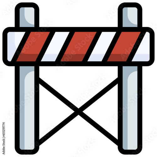 Forbidden area filled outline icon,linear,outline,graphic,illustration