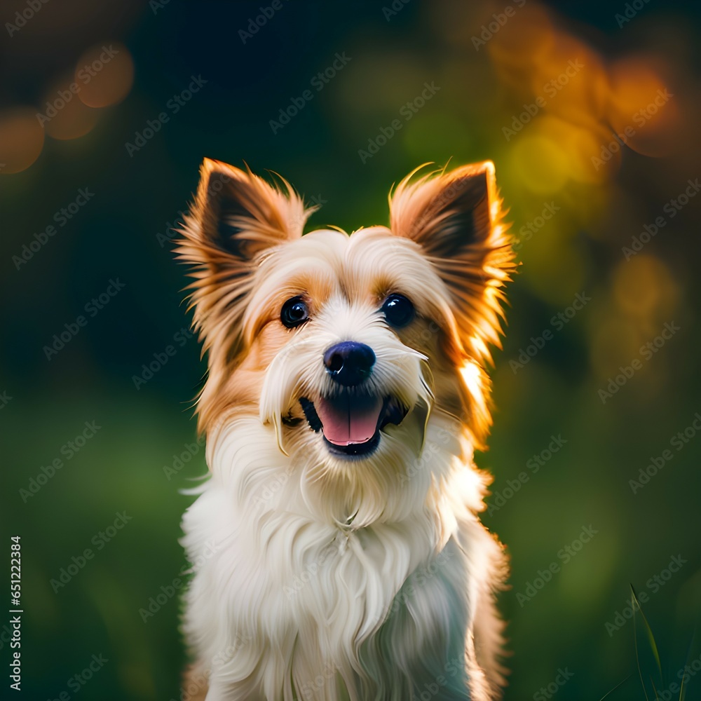 Adorable Pup: Sweet and Playful Puppy in Natural Beauty.