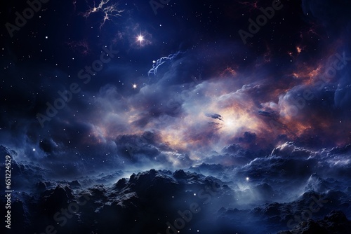 White And Purple Galaxy Nebula Cosmic, a Celestial Background Texture Immersed in Ethereal Colors, Unveiling the Wonders of the Cosmic Universe