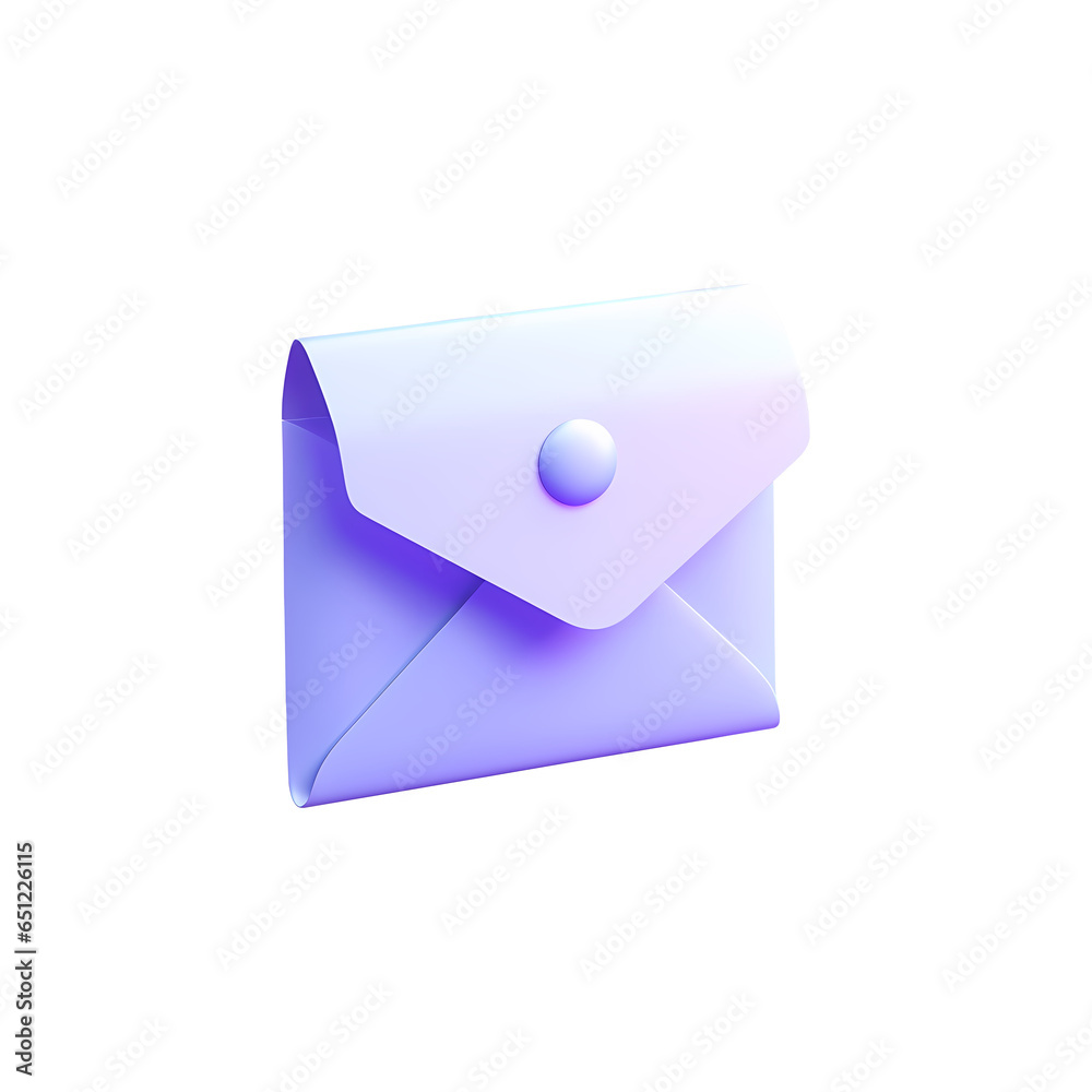 3d mail envelope icon. Realistic 3d high quality isolated render. 3d mail envelope icon. Realistic 3d high quality isolated render.