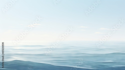  a large body of water with a boat in the distance.  generative ai
