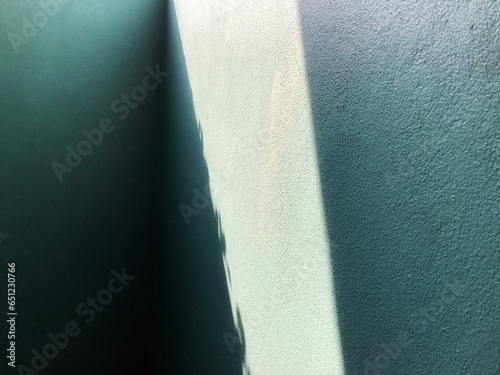 The afternoon sun shines on the walls.