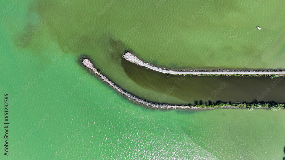 boat on the lake balaton
