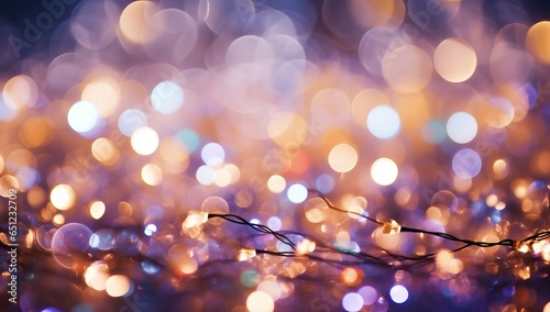 Abstract bokeh lights background. Christmas and New Year concept.