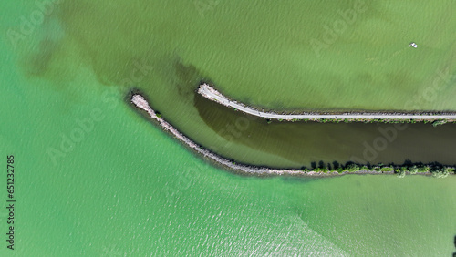 boat on the lake balaton