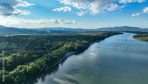 lake and mountains