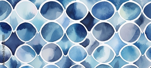 Blue and white watercolor pattern