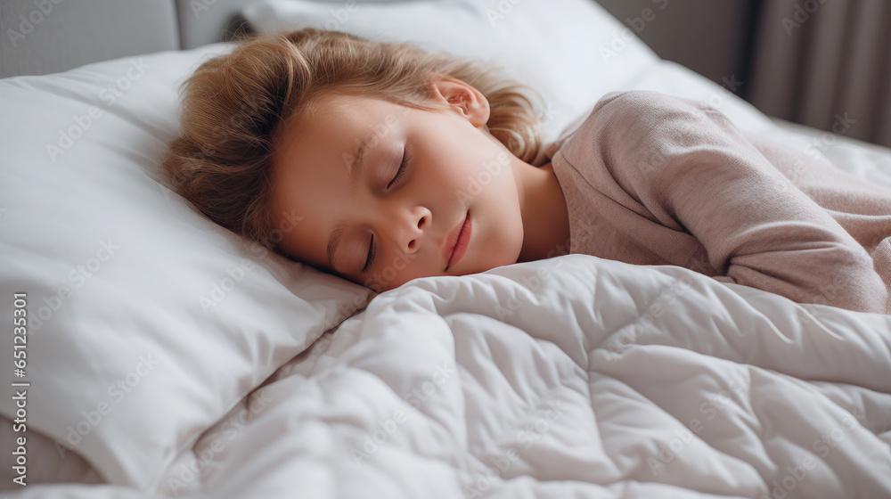 Generative AI, little cute european child sleeping, baby in a crib, boy or girl lying in bed, healthy sleep, linen, childhood, dreams, kid resting, rest, relaxation, daily routine, place for text, nap Generative AI, little cute european child sleeping, baby in a crib, boy or girl lying in bed, healthy sleep, linen, childhood, dreams, kid resting, rest, relaxation, daily routine, place for text, nap