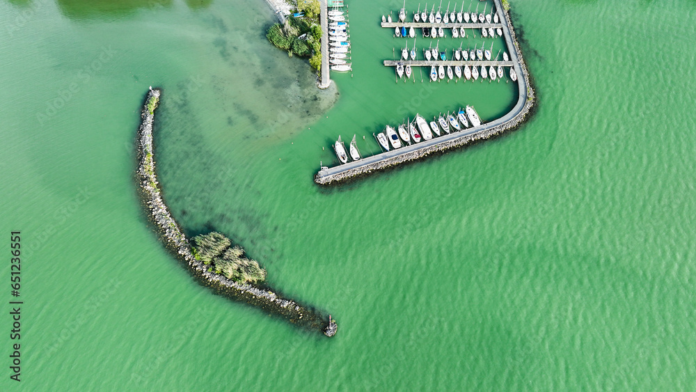 boats on the lake balaton