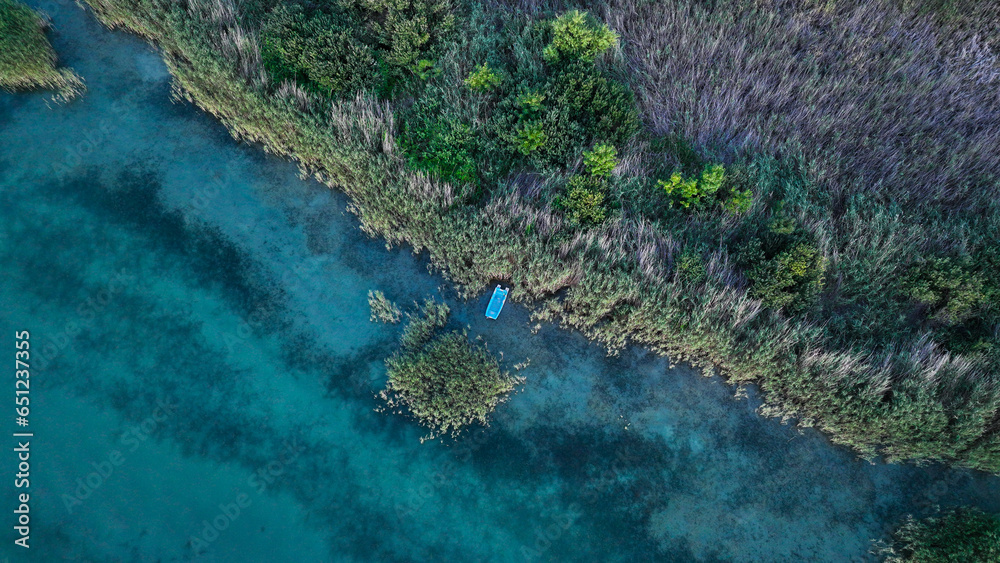 boat on the lake