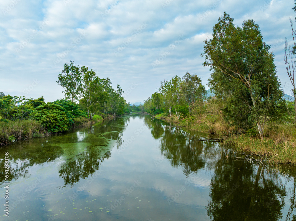 The scenery of wetland, Nam Sang Wai