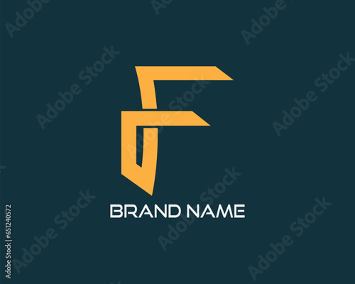 F logo. EPS file. Editable Color. CMYK Color mode. Free Font used. Easy To Download.