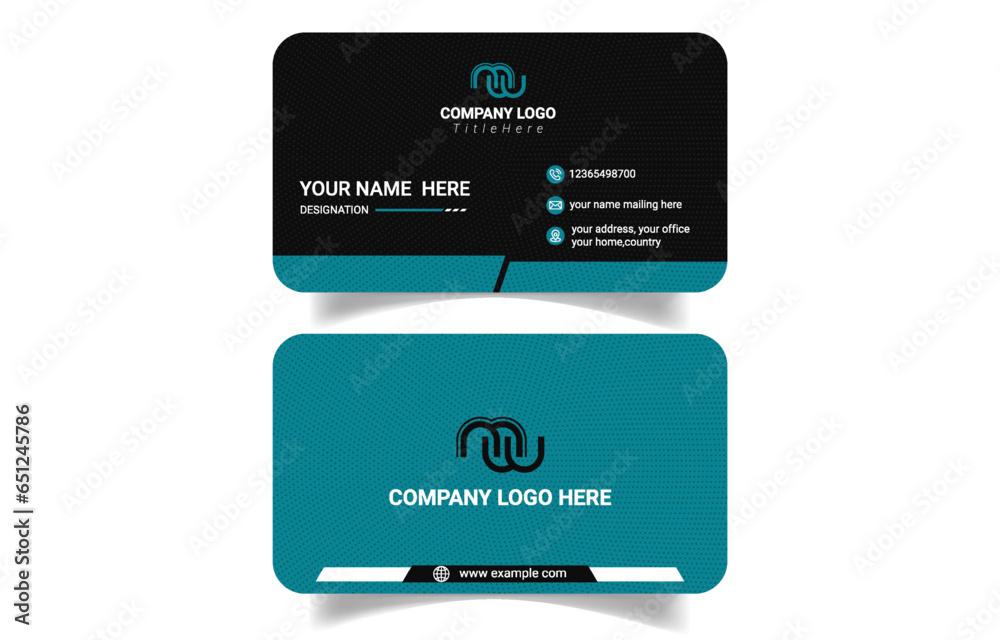 Professional creative modern business card template