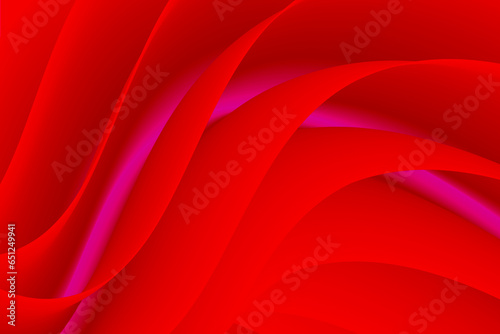 Wallpaper Mural vivid red colored fluid Abstract Wave Shape  background Torontodigital.ca