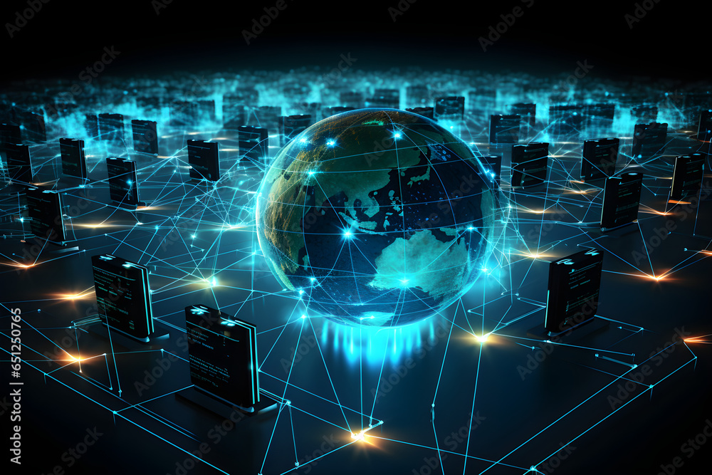network security concept, network data code network security concept, network data code