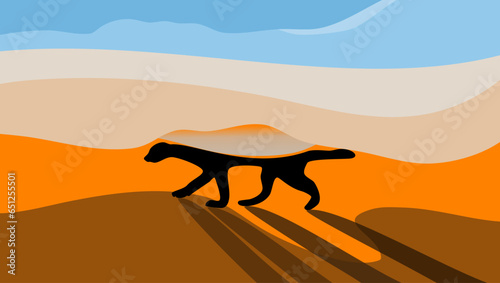 landscape with Honey Badger