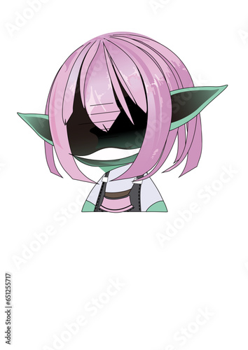 This is the evil expression version of the Cagictor I made.