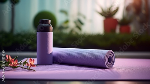 yoga mat and sport accessories
