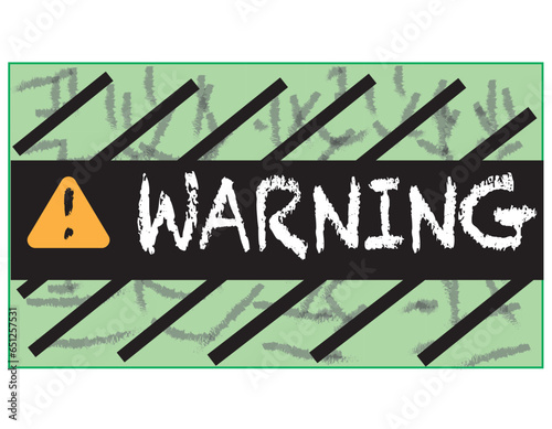 Industrial lines background with warning signand exclemation mark. vector illustration in grunge style.
 photo