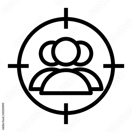 target audience vector icon
