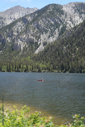 canoe on the lake