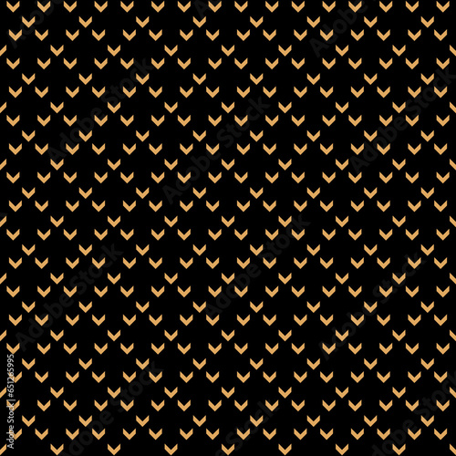 Black & earth yellow arrows geometric seamless pattern background