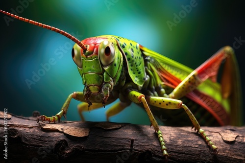 Green Grasshopper macro, maximum depth of field © ArtiStokist
