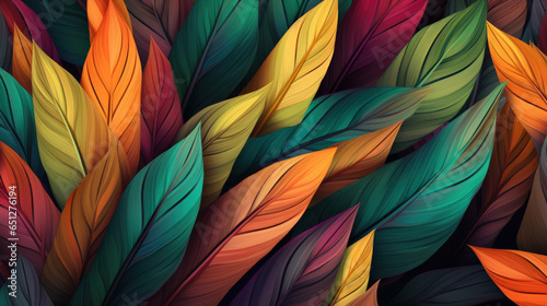 Colorful Leaves Abstract Foliage Background © carlos Restrepo