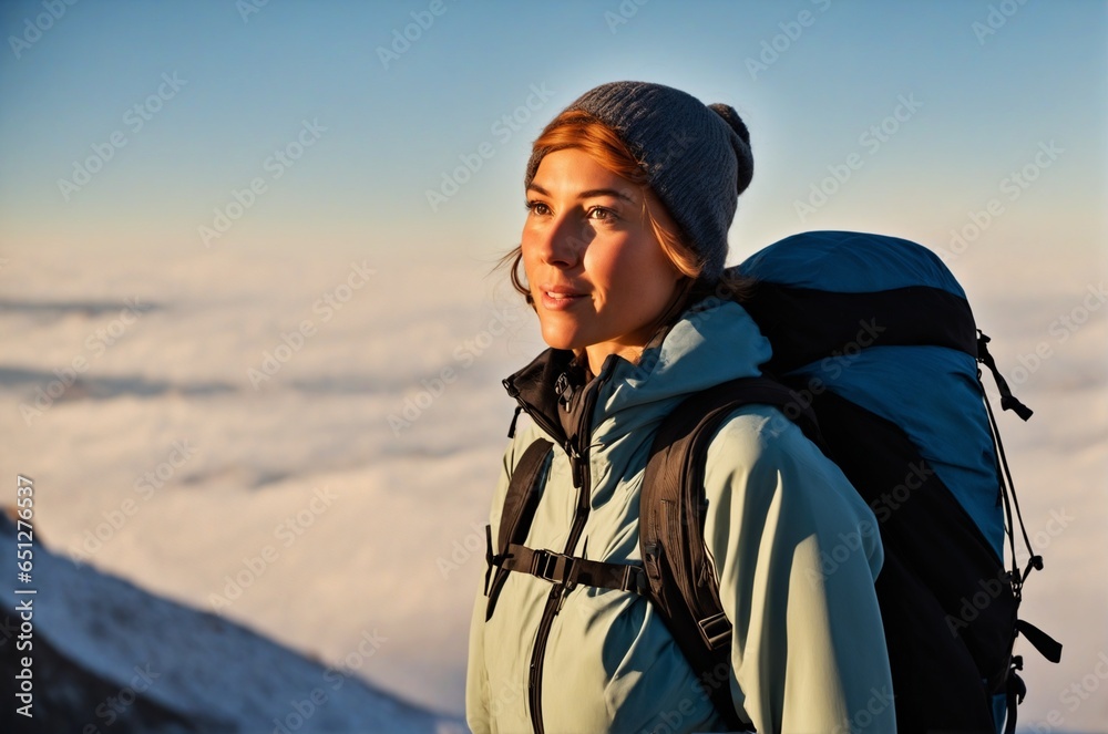 Hiker Reaches Mountain Peak to Witness Stunning Sunrise