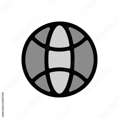 picto logo icones et symbole planete network gras couleur gris