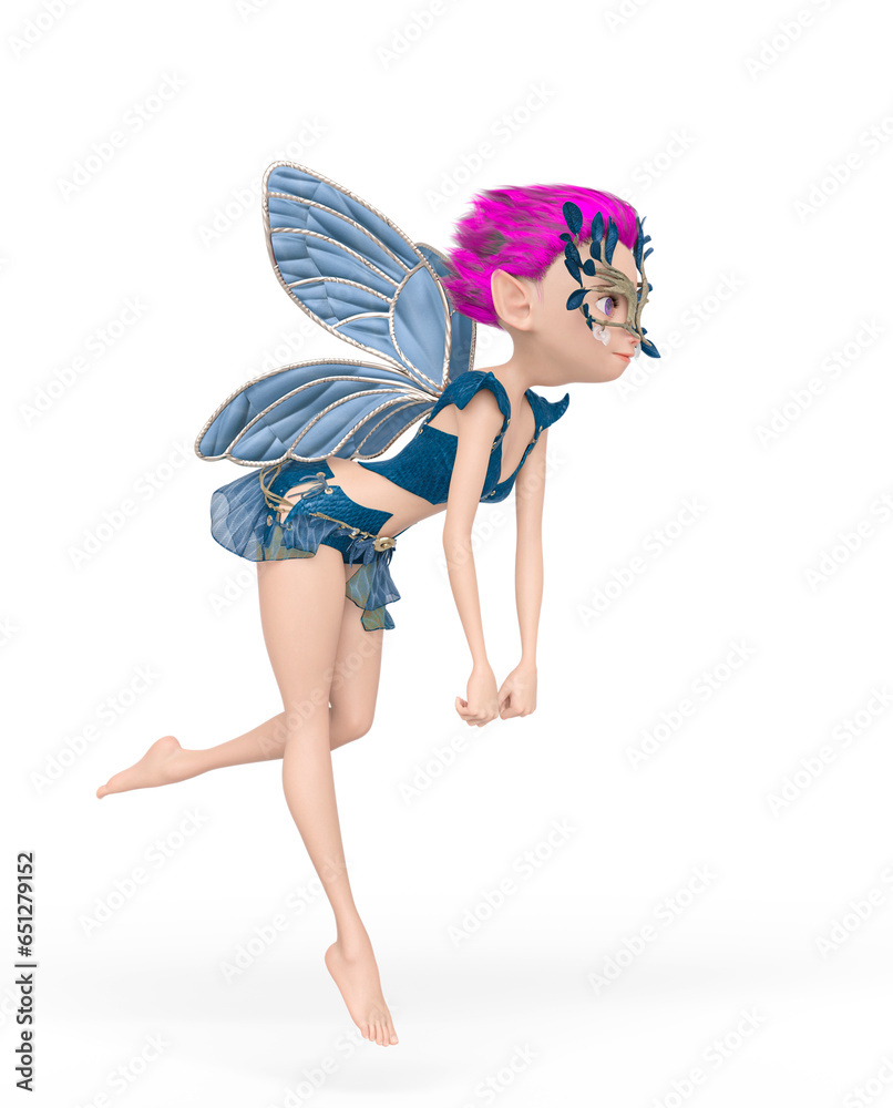 fay girl is floating and walking on pin up pose fay girl is floating and walking on pin up pose