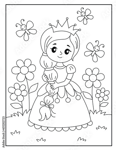 Princess coloring pages for kids