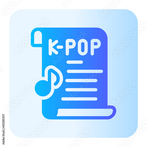 lyrics gradient icon