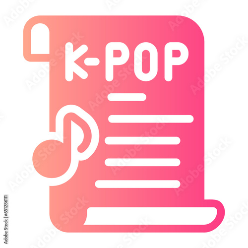 lyrics gradient icon