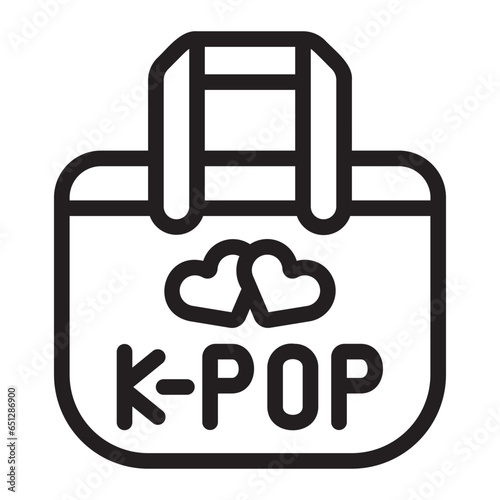 totebag line icon