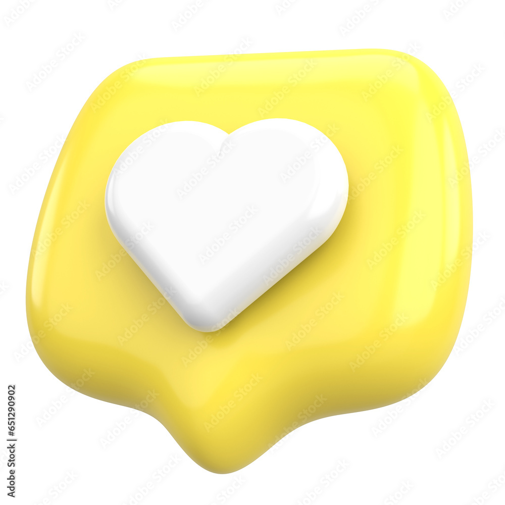 Like icon. Like button. 3D illustration. Like icon. Like button. 3D illustration.