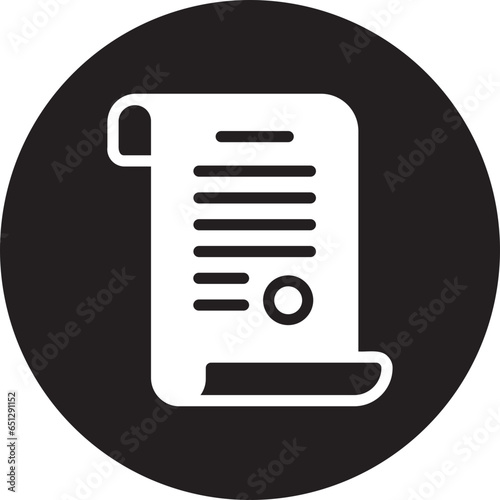 declaration of independence glyph icon