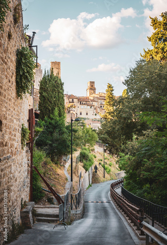 Fototapeta Naklejka Na Ścianę i Meble -  a view of San Gimignano town, province of Siena, Tuscany, Italy