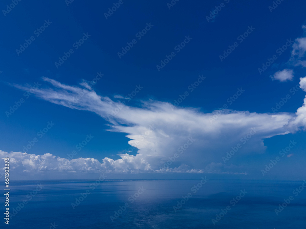 aerial view of caribbean sea in Cozumel, Mexico aerial view of caribbean sea in Cozumel, Mexico