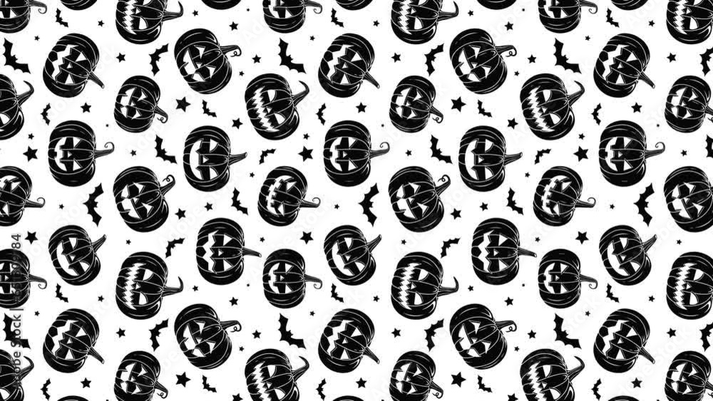 4k Animated Vertical Silhouette Scary Halloween pumpkins Seamless Pattern with stars and Bats Vintage Style Creepy Pumpkins Banner Template Motion Texture Happy Halloween Trick or Treat Motion Design 4k Animated Vertical Silhouette Scary Halloween pumpkins Seamless Pattern with stars and Bats Vintage Style Creepy Pumpkins Banner Template Motion Texture Happy Halloween Trick or Treat Motion Design