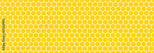 Obraz na płótnie honeycomb pattern. honey background with hexagon geometry w salonie